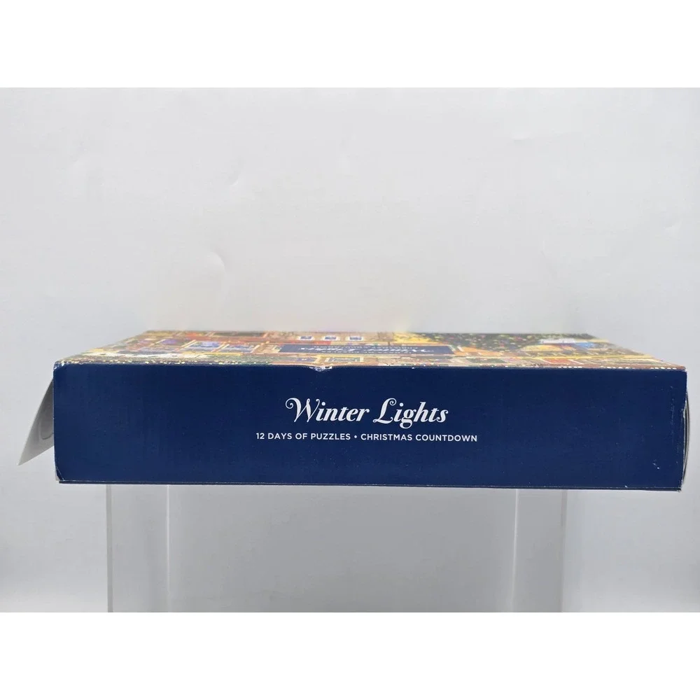 Galison Winter Lights Christmas Countdown‎ – 12 Days of Puzzles NEW OPEN BOX